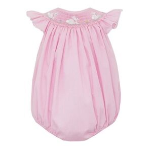 Petit Bébé Bunnies Smocked Bubble Romper